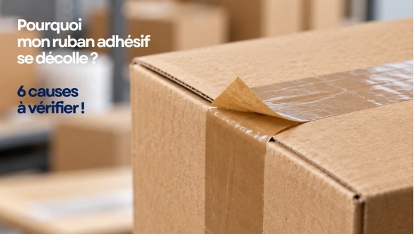 Pourquoi mon ruban adhésif se décolle ? 6 causes à vérifier sur vos cartons